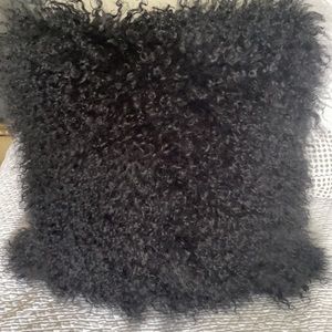 West Elm Fur Pillow Cover 18 x 18. Cover only